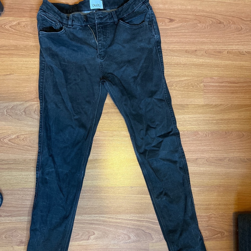 DU ER Black Fireside Skinny Jeans
